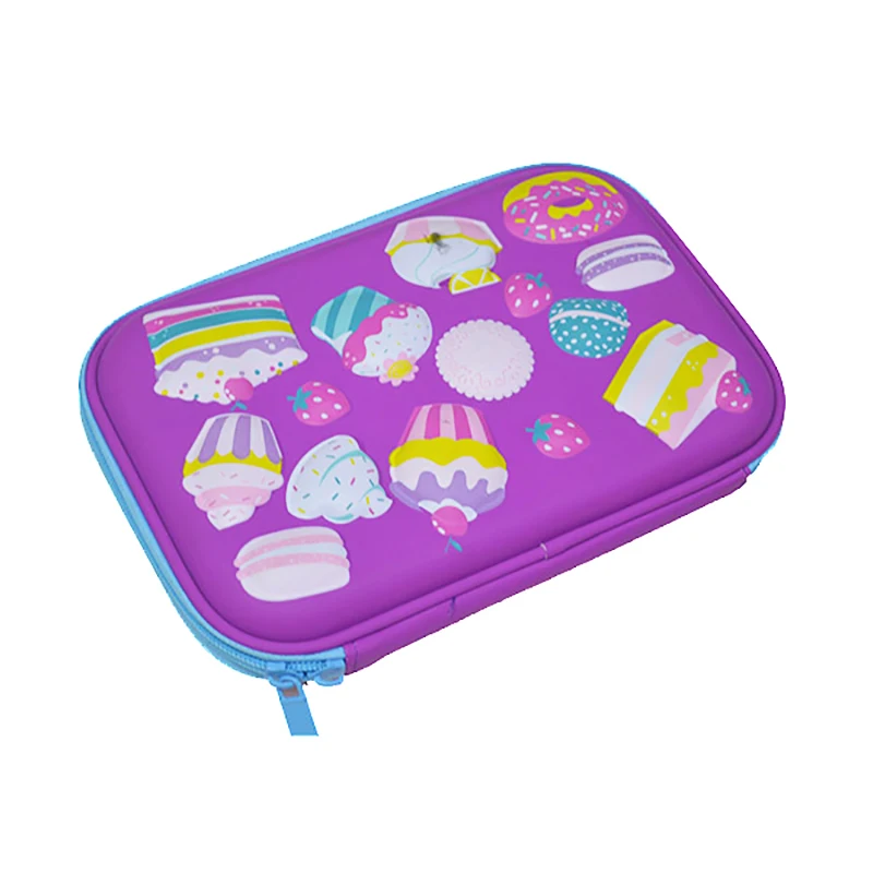 Large Capacity Hardtop New Design 3D Cartoon Cake EVA Pencil Case