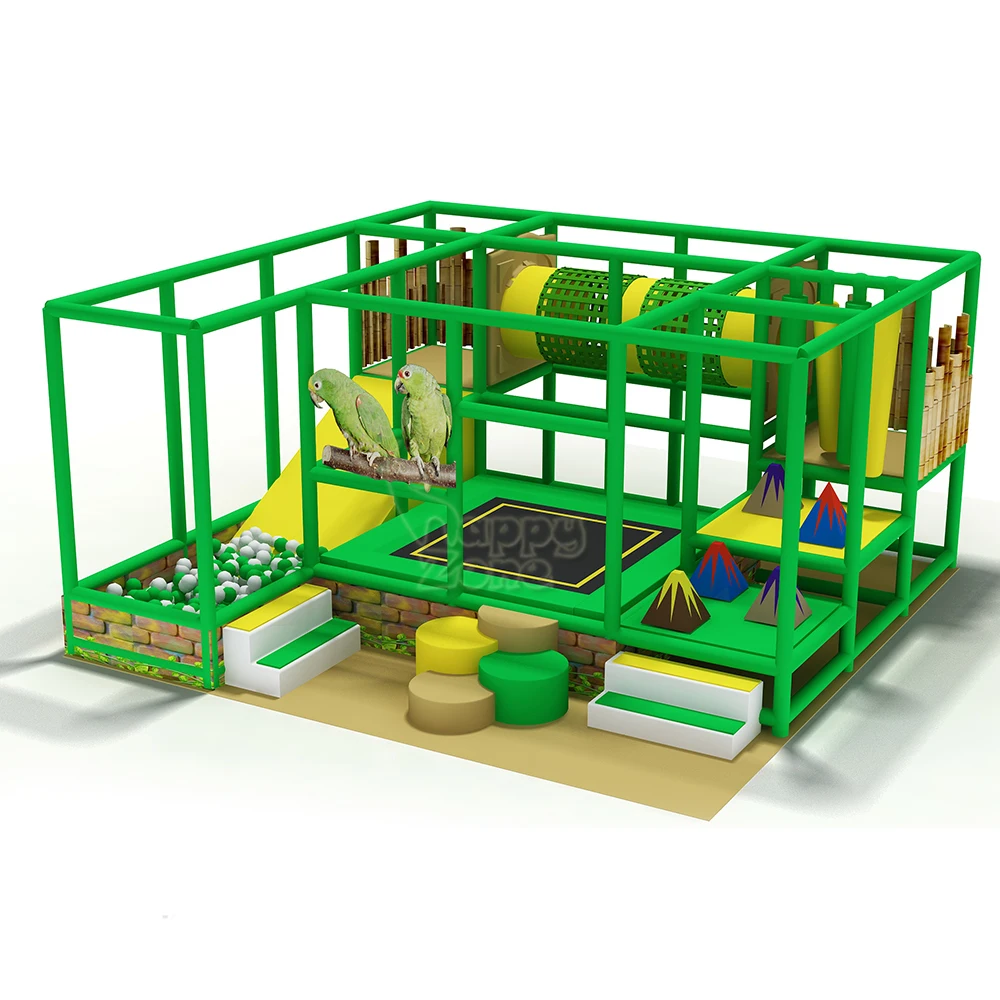 Customized Commercial Kids Playground Indoor Play Center Equipment with Trampoline Basketball Court Soft Play Area for Children