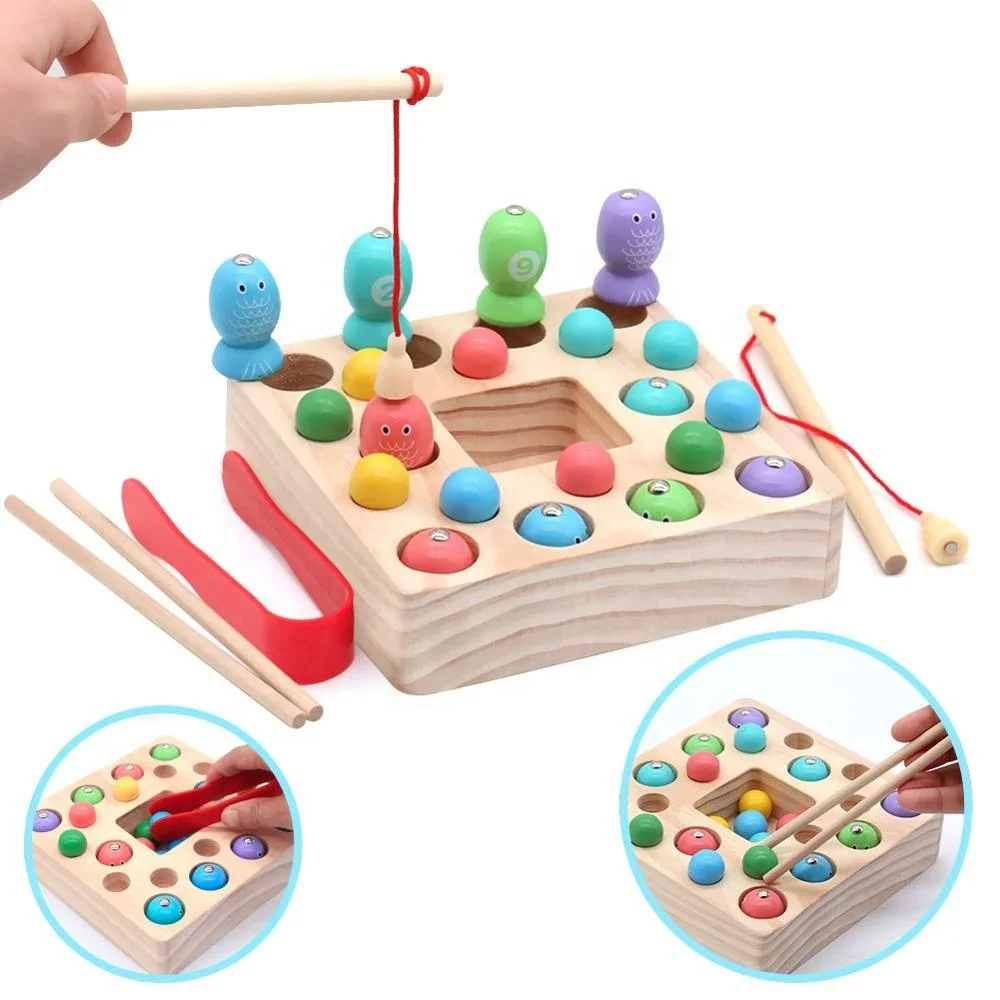 Монтессори Деревянные игрушки магнитная настольная игра интерактивные образовательные игрушки для вечеринок играть в игры для мальчиков и девочек дети От 3 до 5 лет