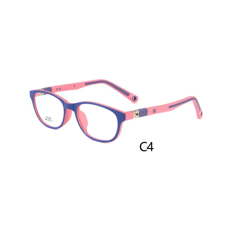 eyeglasses kids glasses Dual Colors  High Classic Flexible Hingeless Elastic Cord Environmental Candy Color children glasses