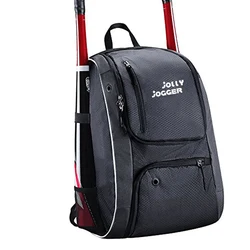 Travel Softball Equipment Baseball Backpack With Two Baseball Pat Pocket Pack Bag