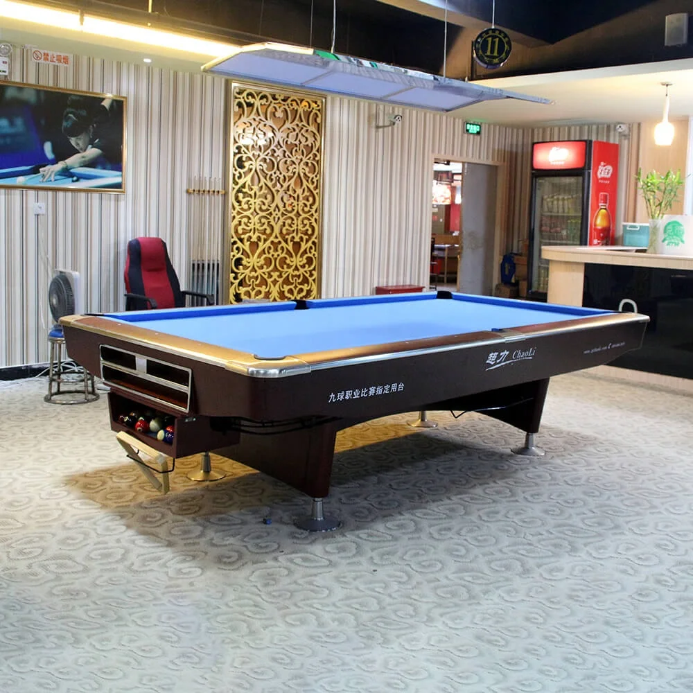 Pool Tables Manufacturers Blue-stone Popular Style Mesa De Billar Club Room 9 Foot Billiard Pool Table For Sale