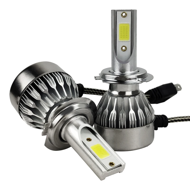 2022 High Power 12V LED Headlight kit H4 H13 9004 9007 HI/LOW beam fanless C6 led headlight