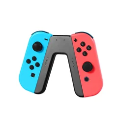 Joy-Con Charging Grip Compatible with NS Controllers and OLED,Portable Gradient V-Shaped Handle for Switch Joy-con joystick grip