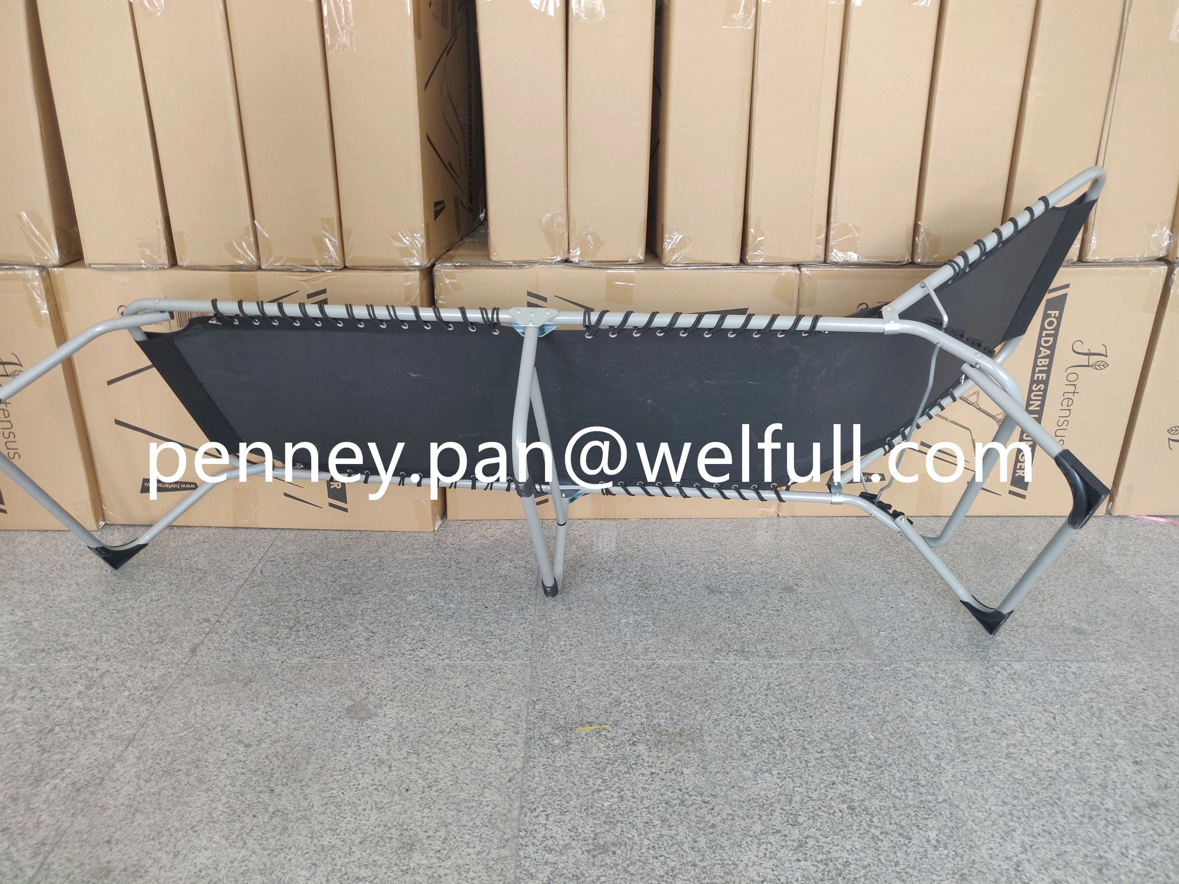 Adjustable Patio Camping Cot Folding Aluminium Outdoor Beach Camping Foldable Sun Chaise Longue Chair