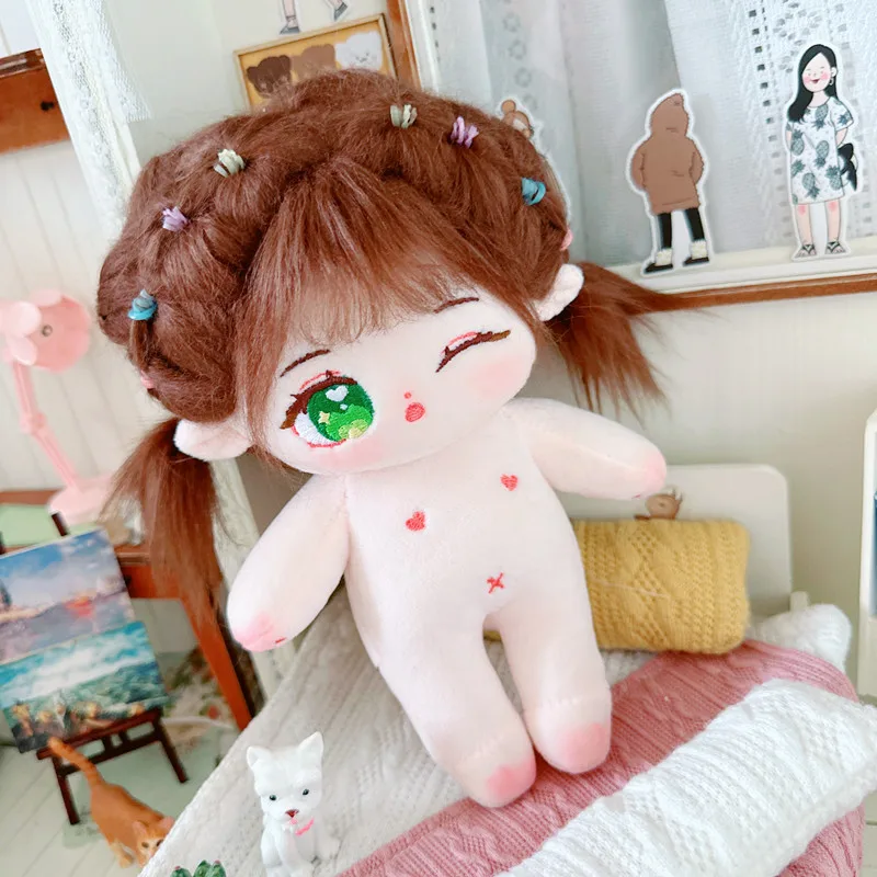 Creative Multi-coloured Fried Hair Star Doll Cotton 20CM Waistcoat Set with for Kids