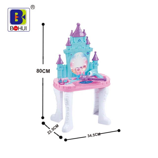  Наборы для макияжа Pretty Princess Kids туалетный столик игрушки девочек волшебная палочка