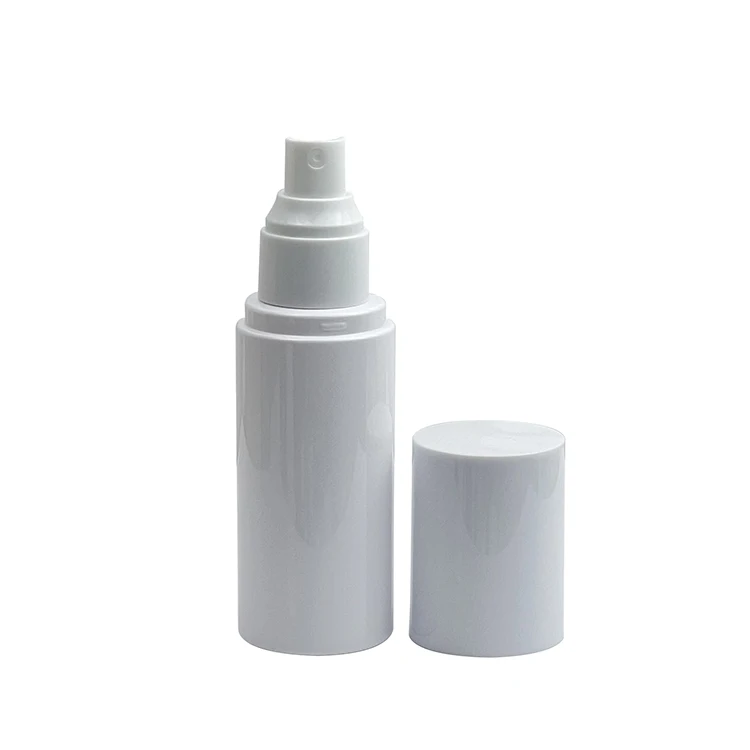 100ml White Frosted PET Face Mist Spray Bottle Empty Logo Screen Printed with Pump Sealer for Cosmetics