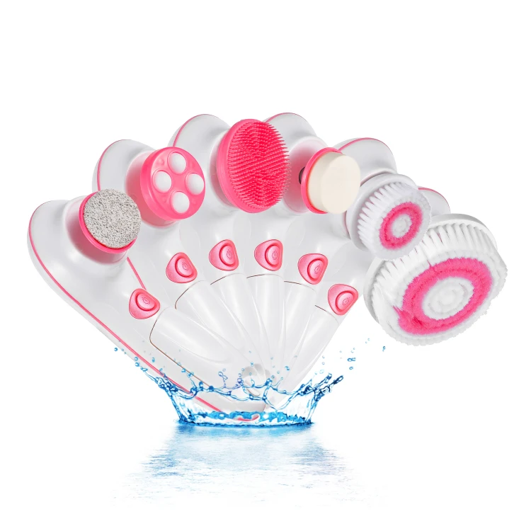 Оптовая продажа, портативная Водонепроницаемая перезаряжаемая электрическая щетка для чистки лица