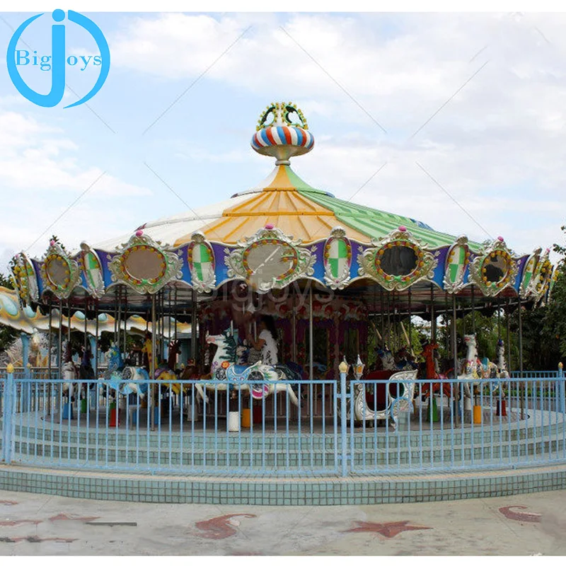 16 seat luxury carousel ride for amusement park