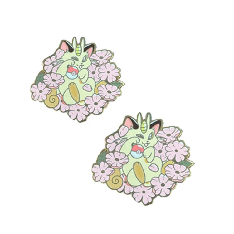 High Quality Brooch Glitter Cute Fashion 3D Lapel Pins Cartoon Comic Anime Hard Soft Badge Plated Gold Metal Crafts Enamel Pin