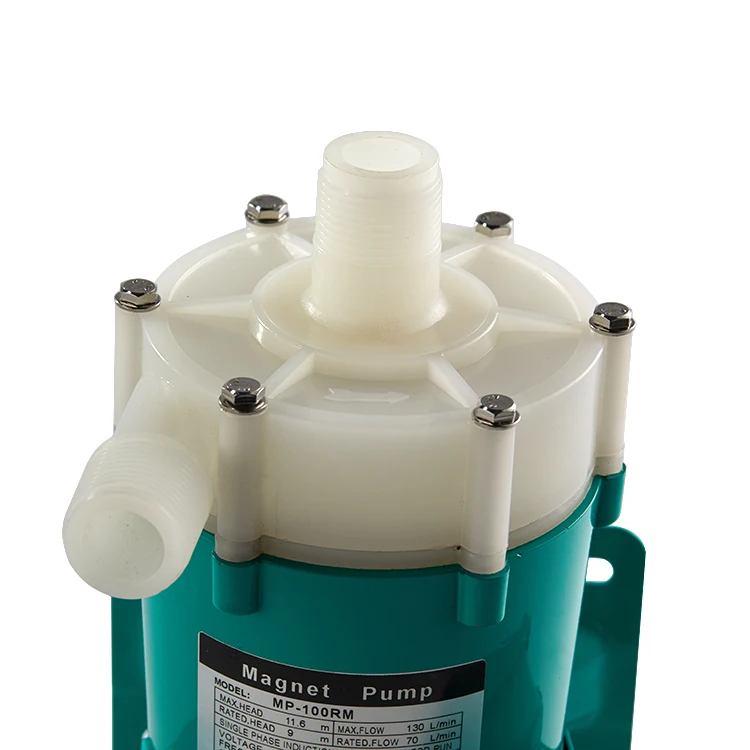 MP-100Rm PVDF High temperature Strong Corrosion Resistance Chemical Circulation Pump Magnetic Driven Pump 120L/min Big flow