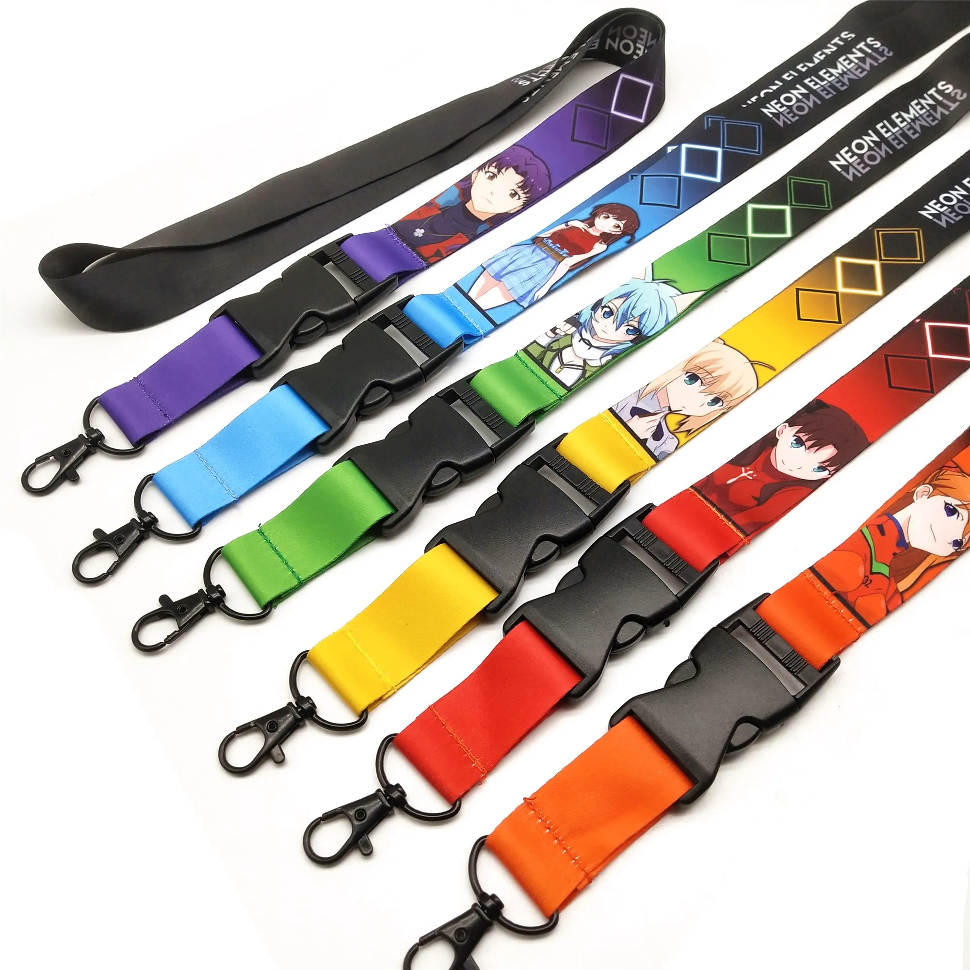 Personalized Custom Printing Logo Lanyard Sublimation Polyester Neck ID Lanyard