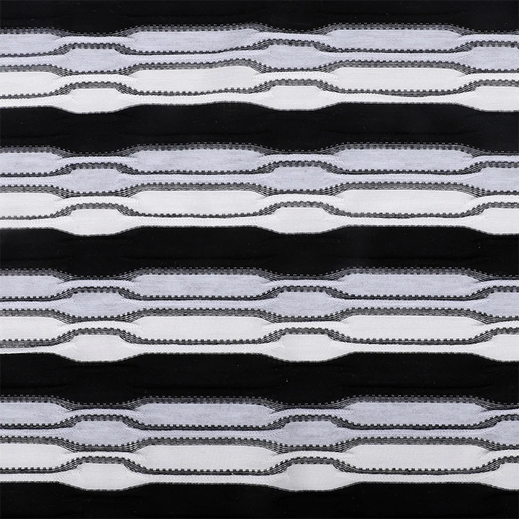 Лидер продаж 65%, текстильная трикотажная футболка с V-образным вырезом, тонированная жаккардовая ткань для вечерних платьев, футболок