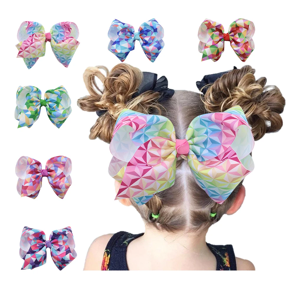 HCArtware Amazon Hot Sale Dream Three-Dimensional Pattern Hair Bow 8 Inch Encanto Girls Boutique Ribbon Hair Clip