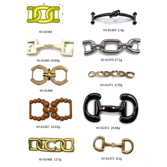 Fashion Metal Shoe Chain Accessory for Slipper Shoe Buckles and Charms
