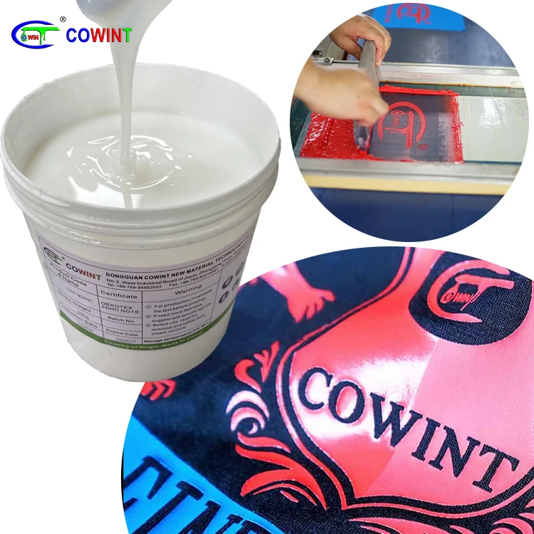Cowint soft feeling back Elastic textile with good fastness white/clear printing paste