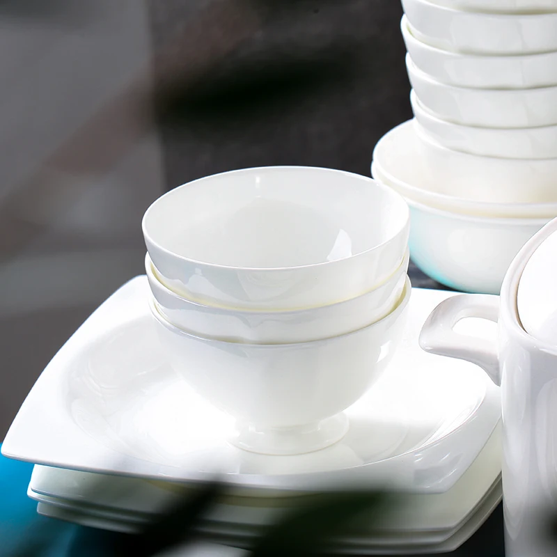 Hot Selling Custom White Classic Simple Style Small Chili Bowls 8 Ounce Porcelain Fruit Bouillon Cup Handmade Ceramic Salad Bowl