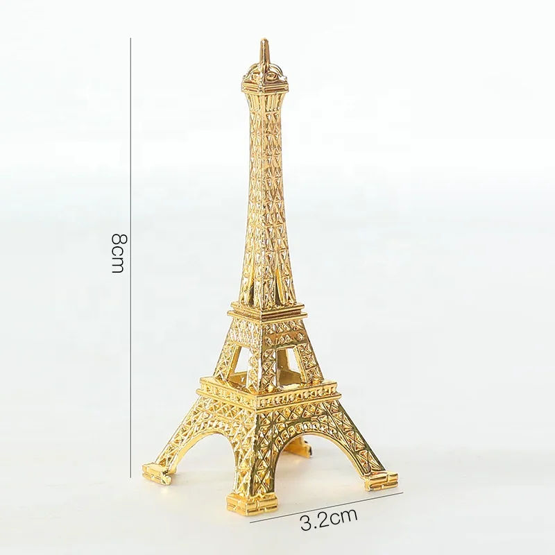 Nordic light luxury creative gold Paris Eiffel Tower model window display photo props crafts