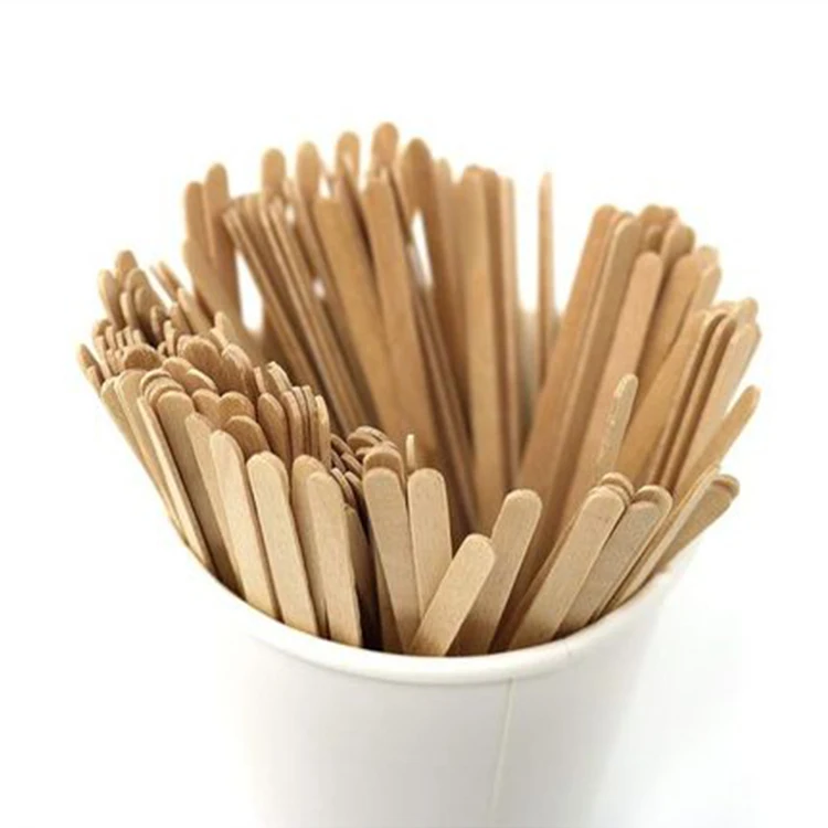 Wholesale Cheap Price Premium Natural Eco-friendly Wood Coffee Stirrers Sticks