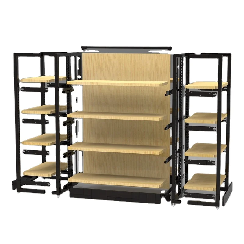 display rack manufacturer Customized Supermarket Shelves Metal Display Rack Shop Shelf Design Retail Shelving For Sale