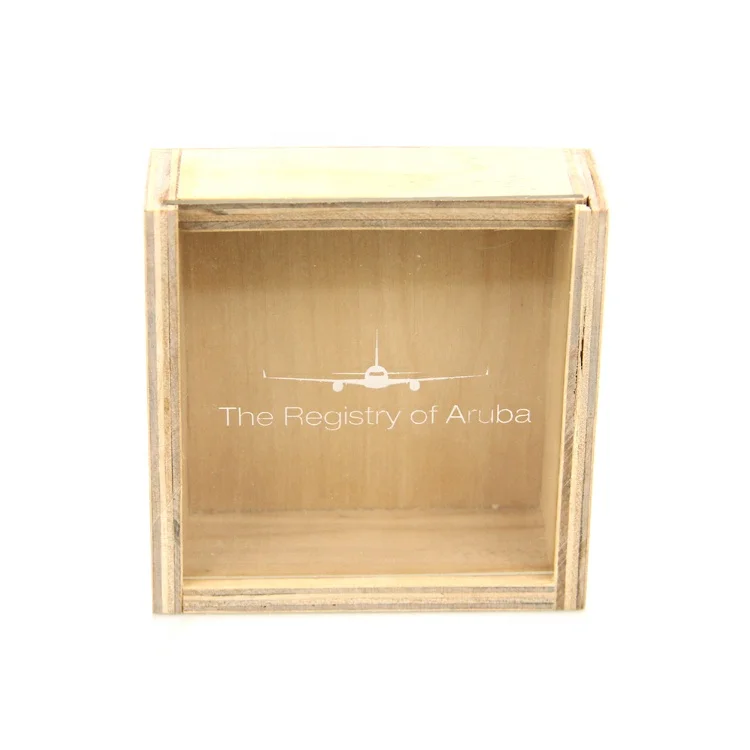 small unfinished wooden storage box with sliding lid wooden packaging box