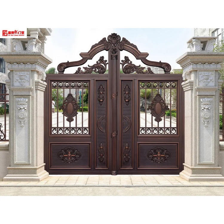 Best selling garden aluminum gate villa gate aluminum courtyard gate electric garden gate