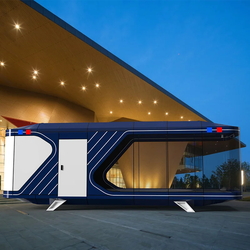 Furnished Prefabricated Full Modern House Capsuled Housed Space Capsule Mobile Integrated Home