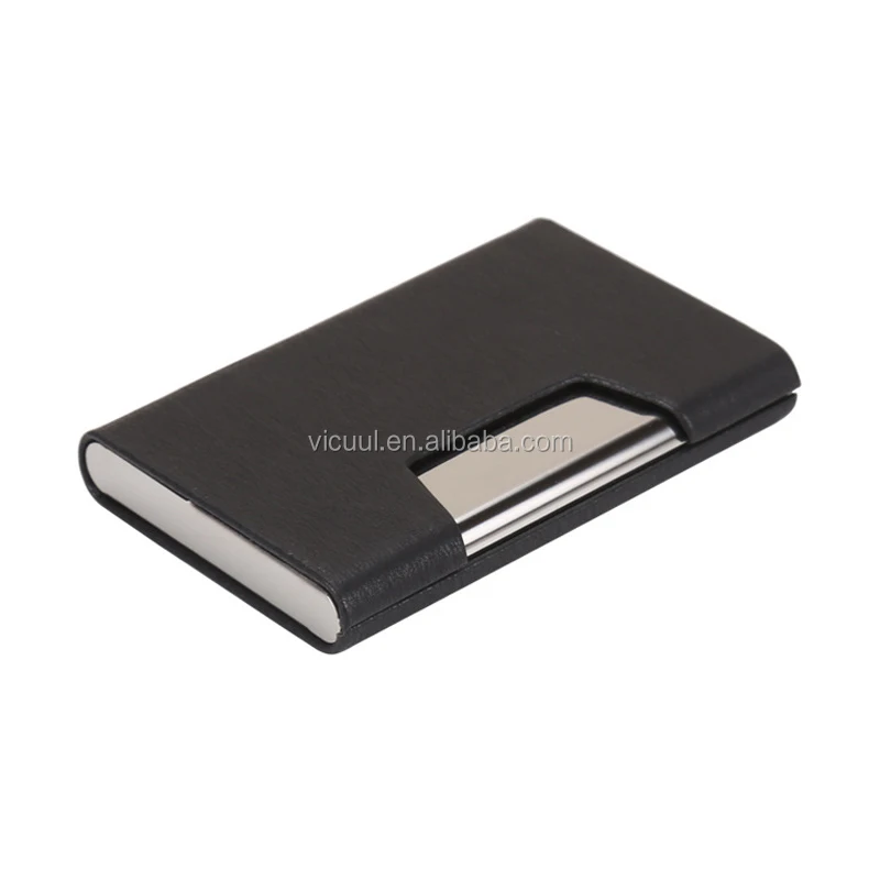Personalized PU leather wholesale business card holder