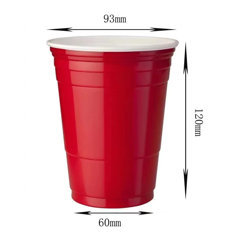 7/9/12/16/18 OZ. Multi-Color Disposable PP Plastic Cups Fashion Style Party Supplies for Takeaway & Celebrations