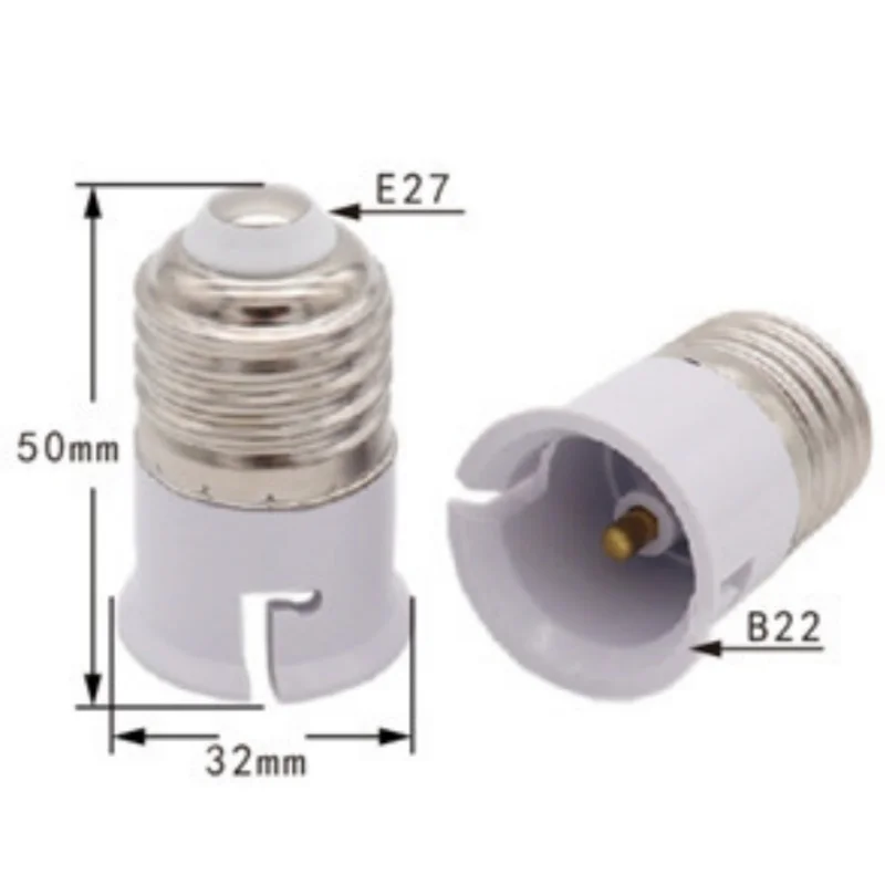Wholesale e27 to b22  lamp holder socket flame retardant plastic copper fittings conversion lamp base