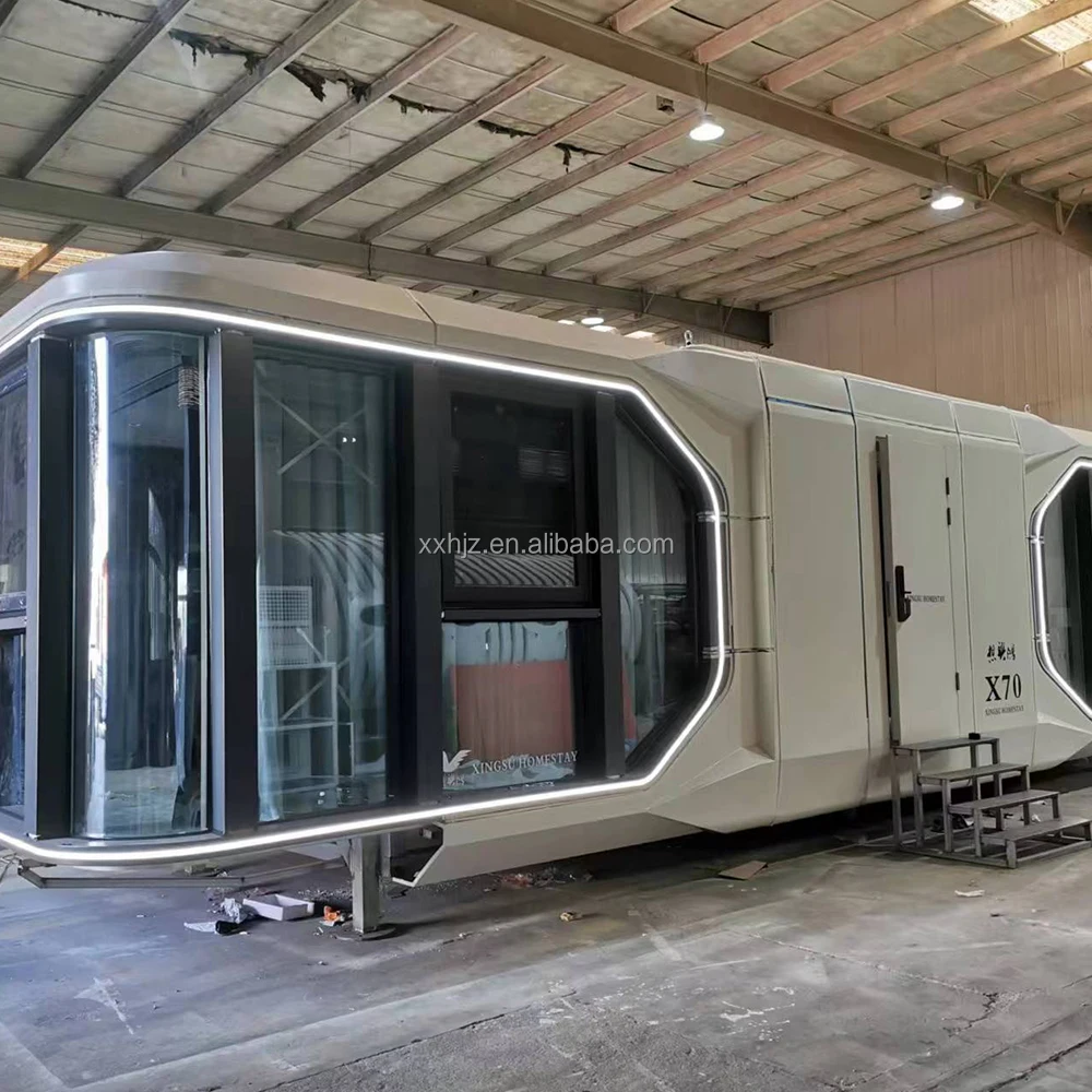 Thermal insulation container house living mobile prefab cabin container house mobile space capsule