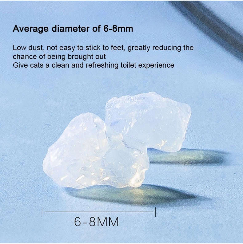Manufacturer Wholesale Custom OEM White Silica Gel Cat Sand Silicon cat Litter Supplier Crystal Cat Litter