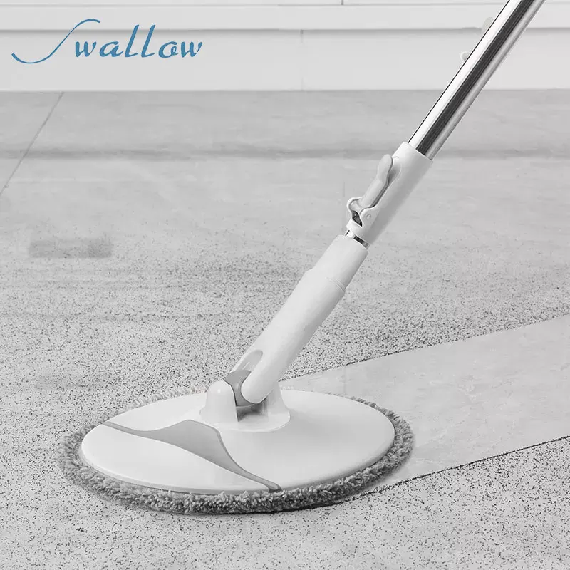 Easy floor cleaning mop bucket with rotary spin mop