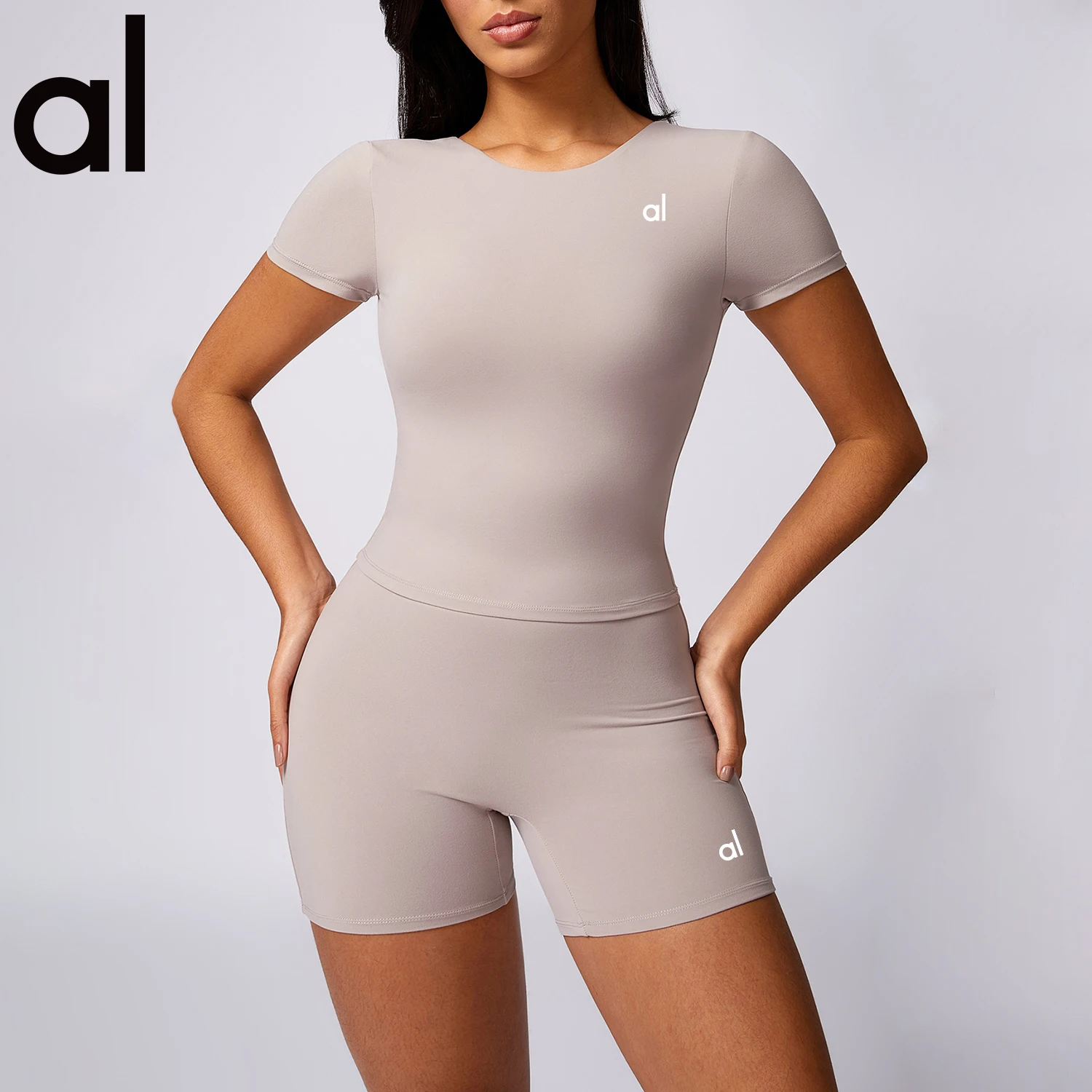 Wholesale High Quality Bodysuit Women Fitness Wear Athletic Workout Leggings AL O Yoga 2 Piece