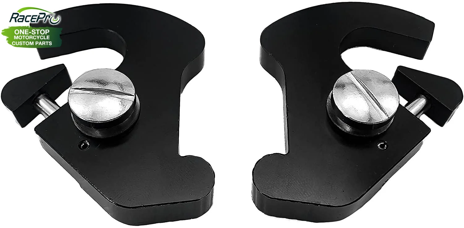 Motorcycle Detachable Rotary Sissy Bar Luggage Rack Latch Clips for Harley Davidson Softail Sportster 883 1200XL Touring Street