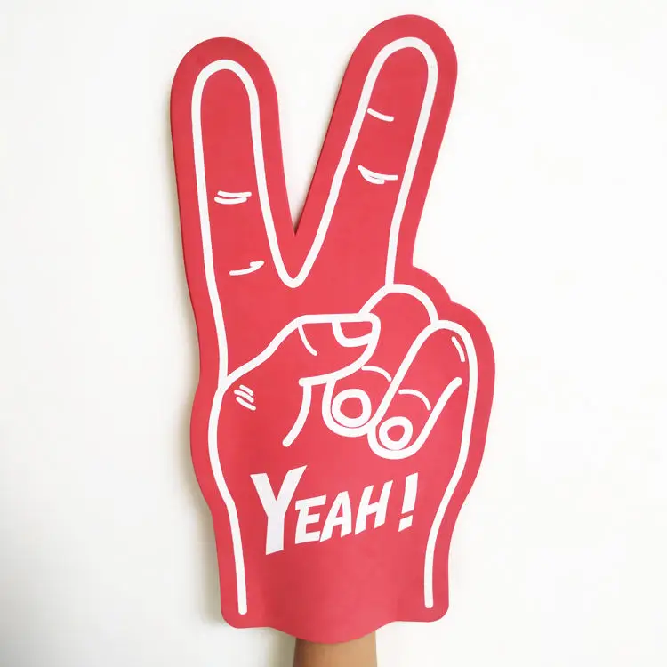 Factory Price Customized Shape EVA Foam Hand Foam finger For Promotional