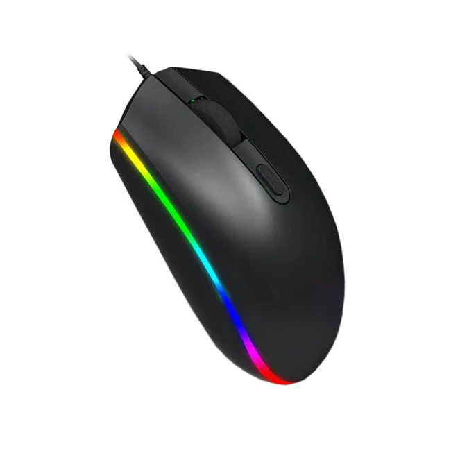  Проводная игровая мышь светящаяся RGB для работы и офиса проводная logitech компьютерные