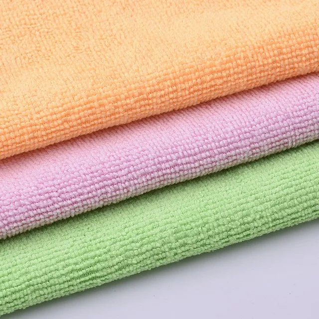 Microfiber Warp Knitting Cleaning Towel Fabric in Roll