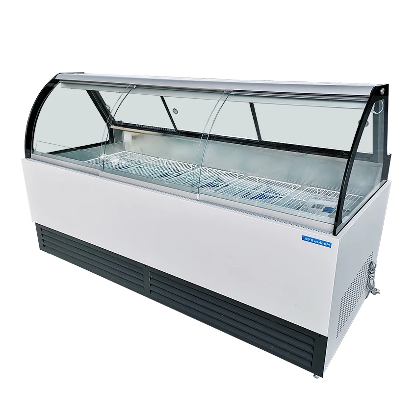 Commercial Cooler Meat Display Chiller Freezer Supermarket Deli Refrigerator showcase Fridge