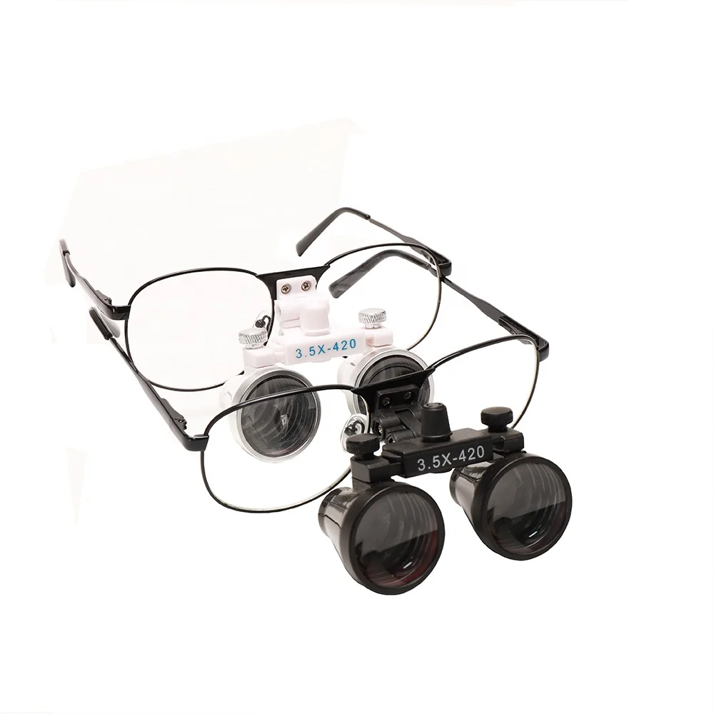 3.5X Medical Magnifier Dental Metal Frame Medical Loupes  Binocular Surgical for Dentists  Other Dental Equipment