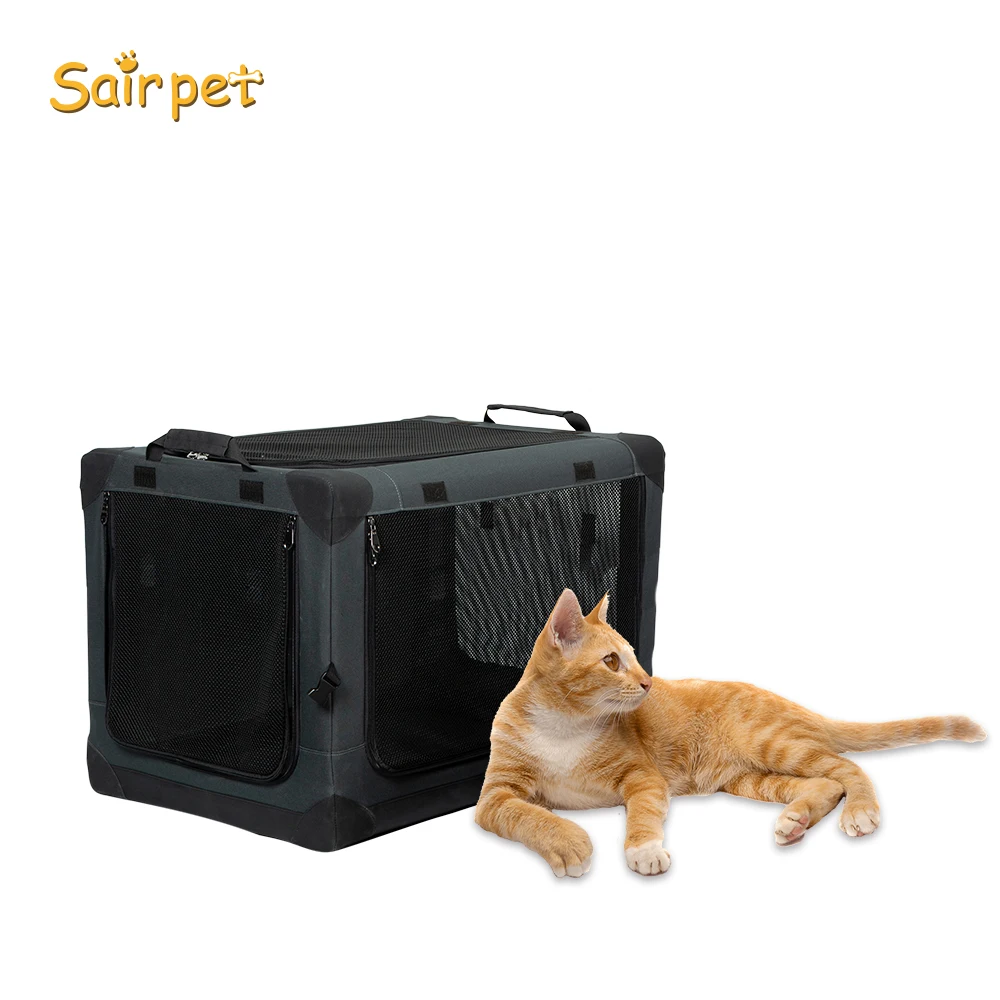 Folding Outdoor Foldable Pet Big Dog Bag Animal Travel Carrier Cage Kennel Box Crate House