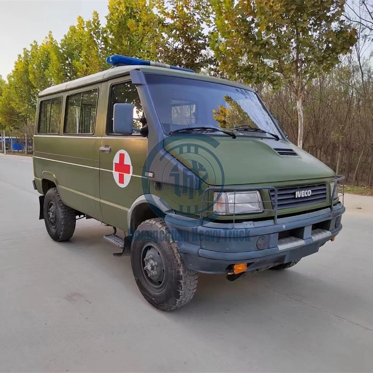 Emergence Vehicle Japan IEVCO 2045 Double Diff Equipment 4 Wheels All Driving Ambulance