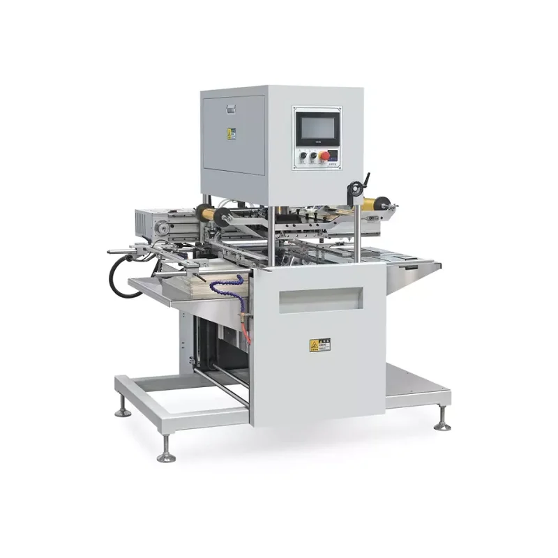 High speed Full Automatic hot foil stamping machine for paper napkin Plastic leather LC-TH-400P