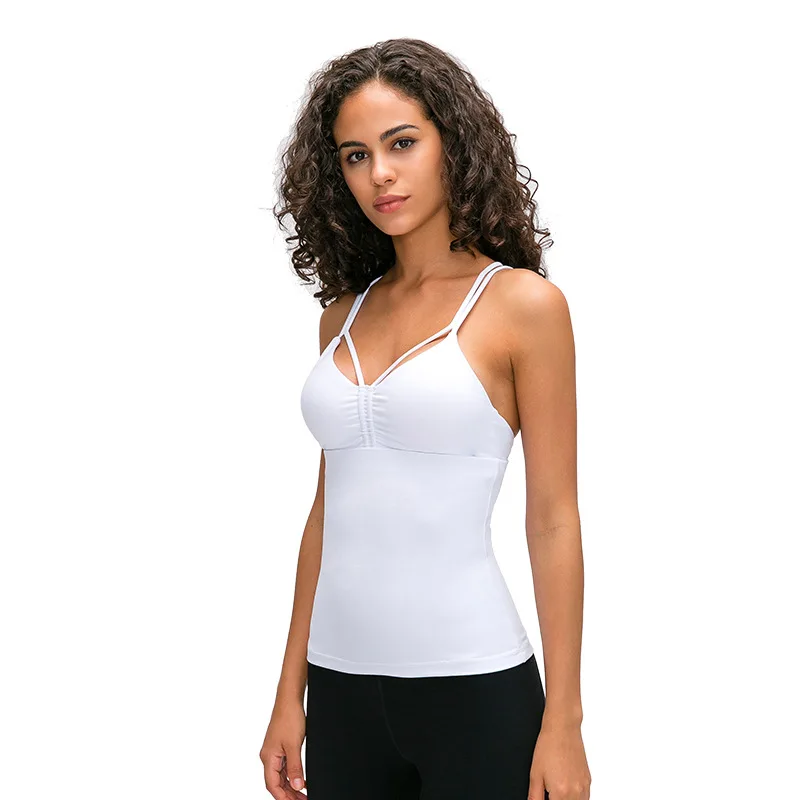 
New Fashion Professional Comfortable Breathable Yoga Tank Tops Sport Training Women Fitness Vest 