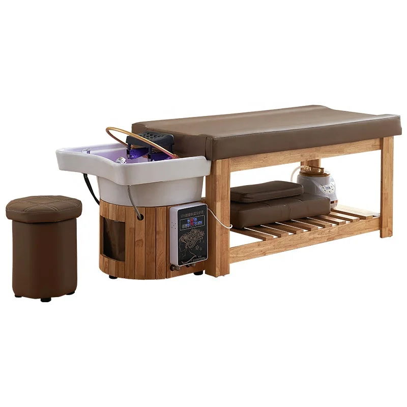 2024 YOUTAI new chinese style shampoo salon beauty bed with water circulation and steamer message spa bed