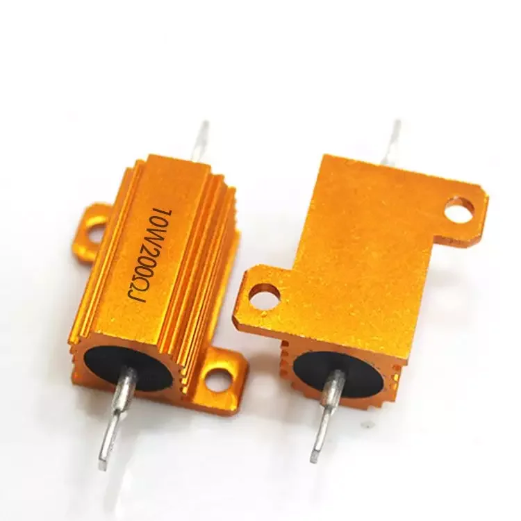 RX24 5W 1K Ohm Мощный золотой алюминиевый корпус металлический проволочный резистор