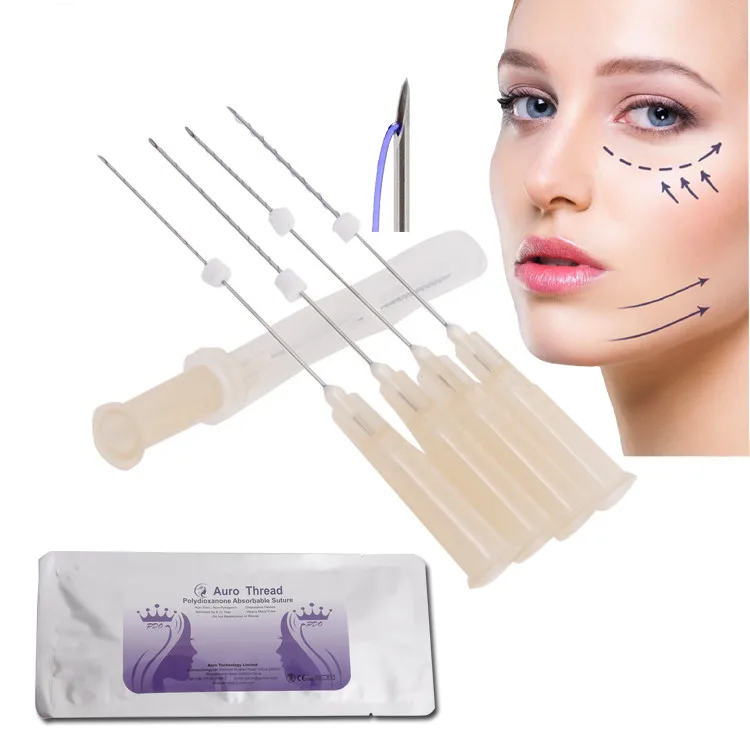 High quality Absorable suture beauty Mono 30G 13mm anti aging mono facial face lifting 13mm PDO thread korea