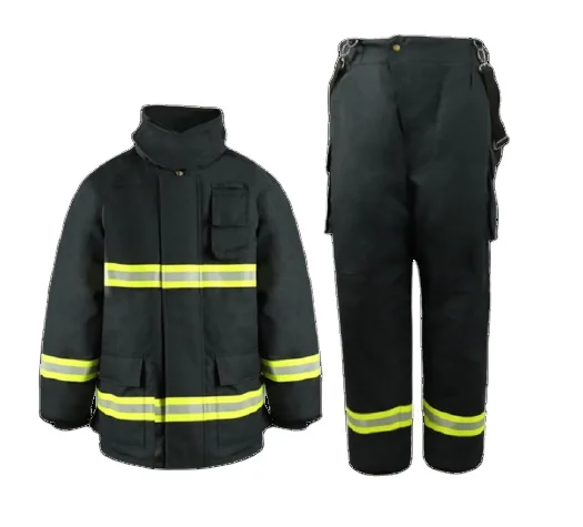 China-Made Aramid Material Firefighter Clothing Economical Fireman Suits Retardant Properties Meeting Manufacturing Standard