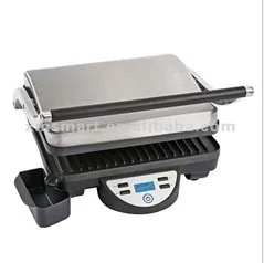 4 Slice panini press panini grill burger maker  with accurate digital temperature&timer control with Large LCD display